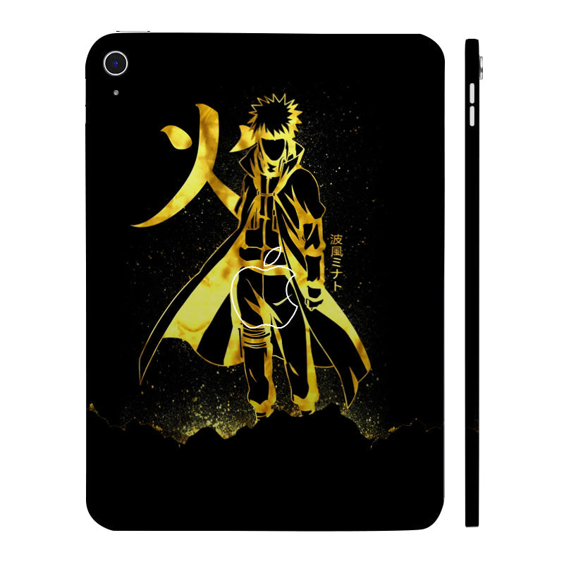 Apple iPad 10th Gen 2022 Namikaze Minato in Golden Splendor Anime Tablet Skins
