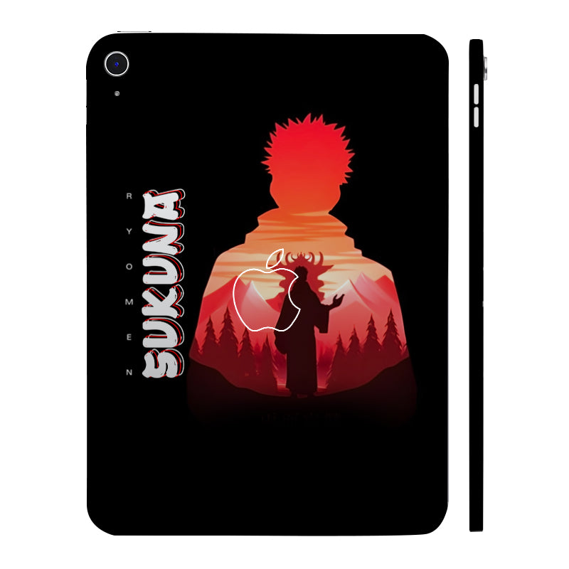Apple iPad 10th Gen 2022 Ryomen Sukuna Silhouette Anime Tablet Skins