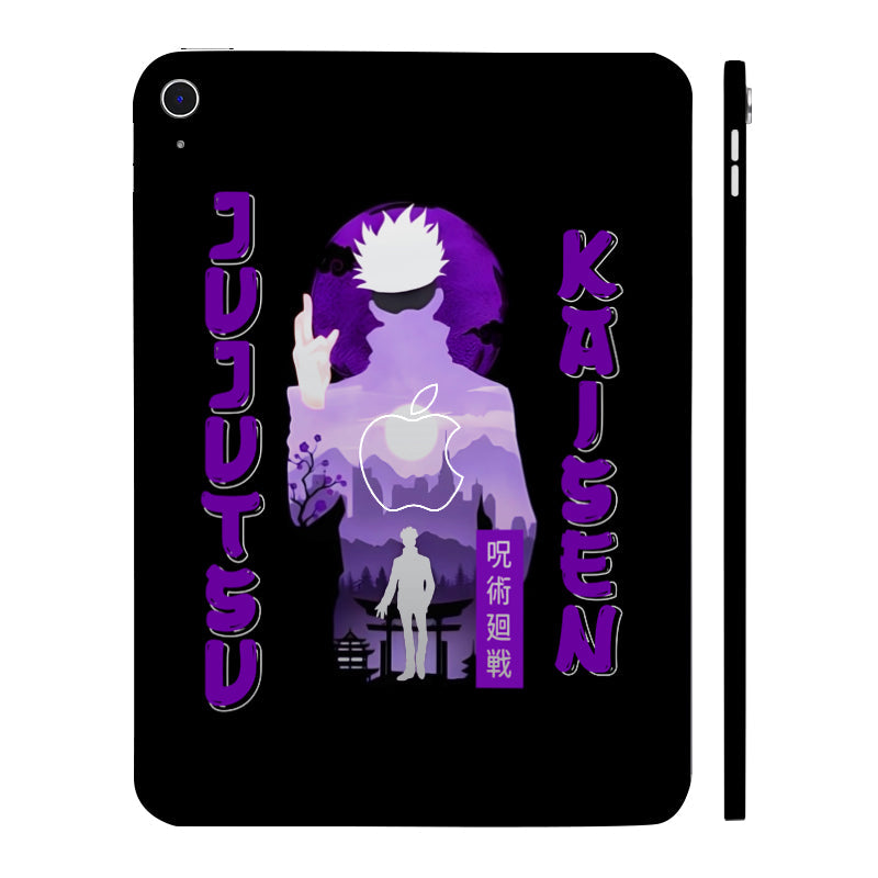 Apple iPad 10th Gen 2022 Jujutsu Kaisen Gojo Silhouette Anime Tablet Skins
