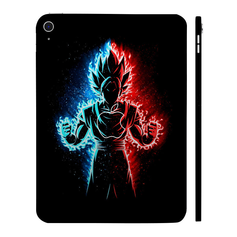 Apple iPad 10th Gen 2022 Vegeta in Dual Color Anime Tablet Skins