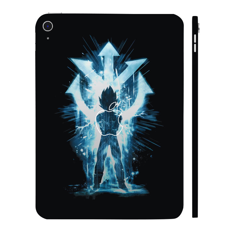 Apple iPad 10th Gen 2022 Vegeta in Electric Blue Anime Tablet Skins