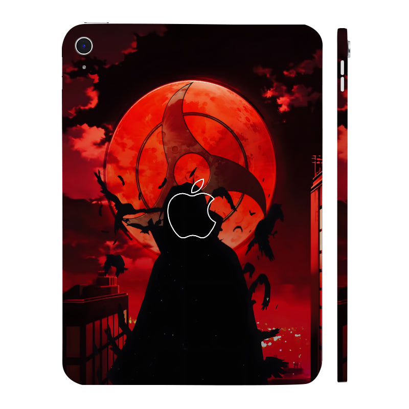 Apple iPad 11th Gen 2025 Shadow of Itachi The Mangekyou Anime Tablet Skins