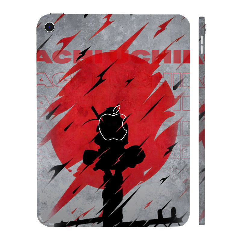 Apple iPad 10th Gen 2022 Itachi Uchiha in Bold Red Anime Tablet Skins