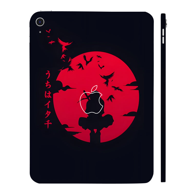 Apple iPad 10th Gen 2022 Uchiha Itachi Silhouette Anime Tablet Skins