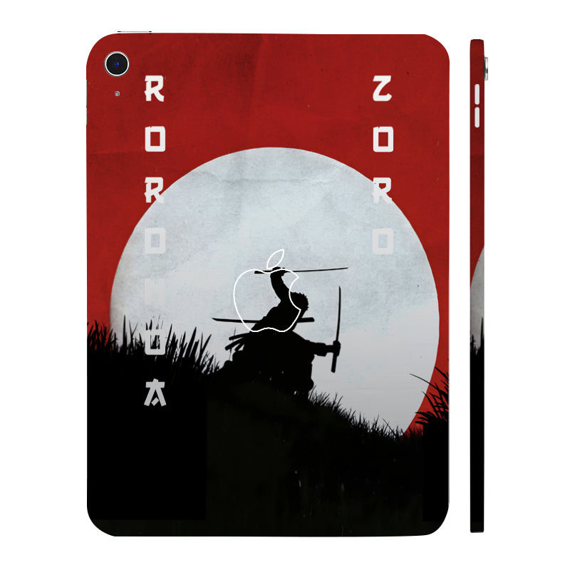 Apple iPad 10th Gen 2022 Roronoa Zoro Santoryu Anime Tablet Skins