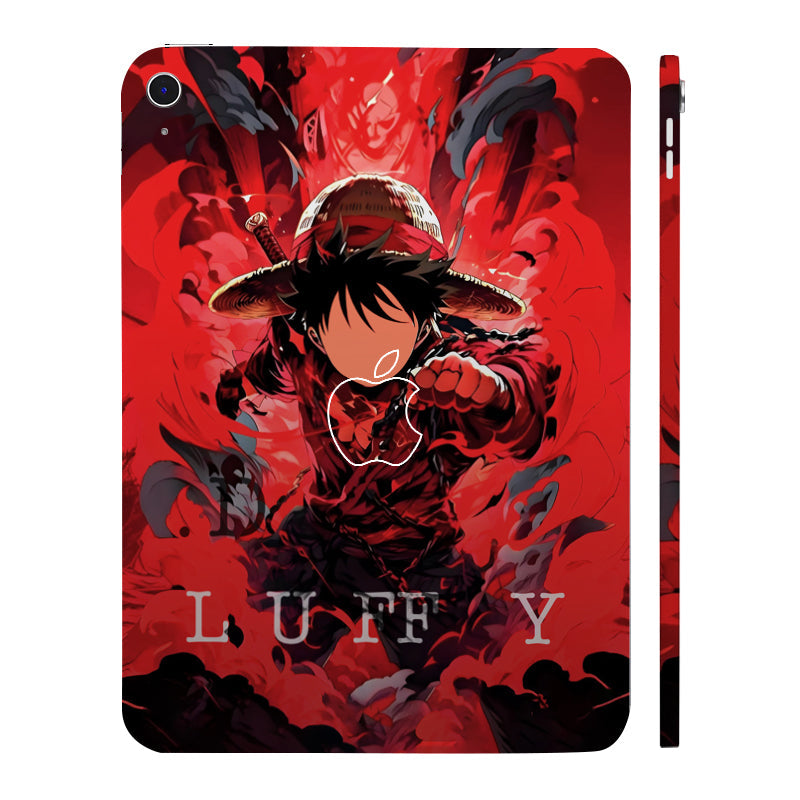 Apple iPad 10th Gen 2022 Gear Fifth Luffy in Red Anime Tablet Skins