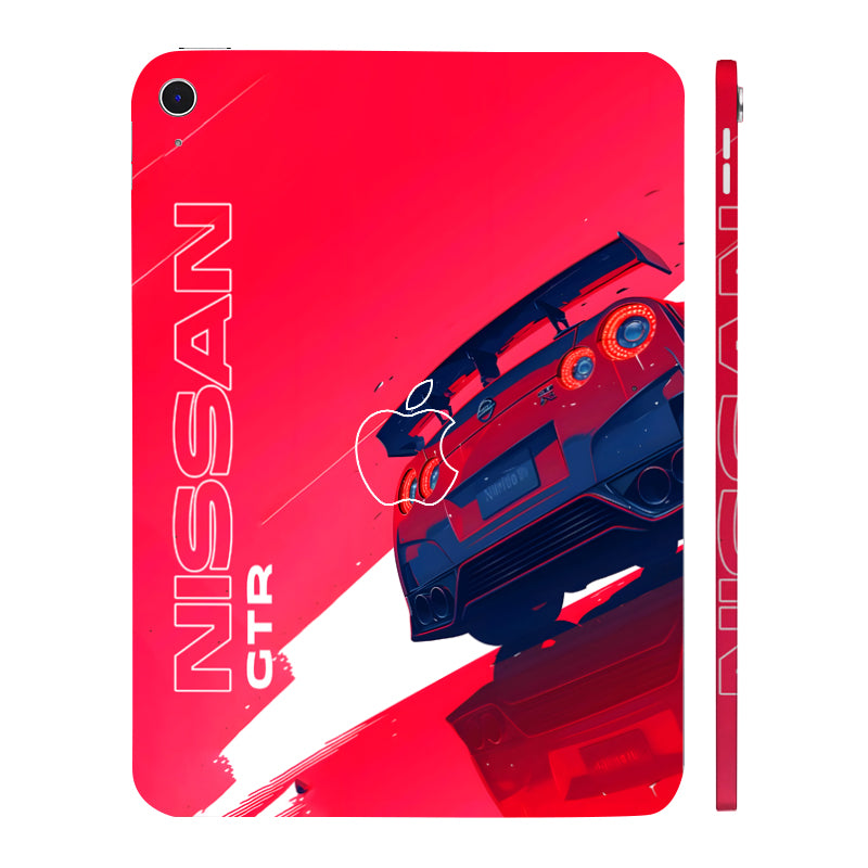 Apple iPad 11th Gen 2025 Nissan GTR in Red Cars & Bikes Tablet Skins