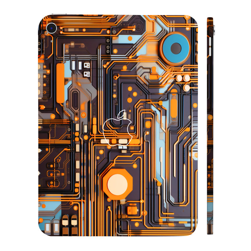 Apple iPad 11th Gen 2025 Copper Circuit Design Tablet Skins