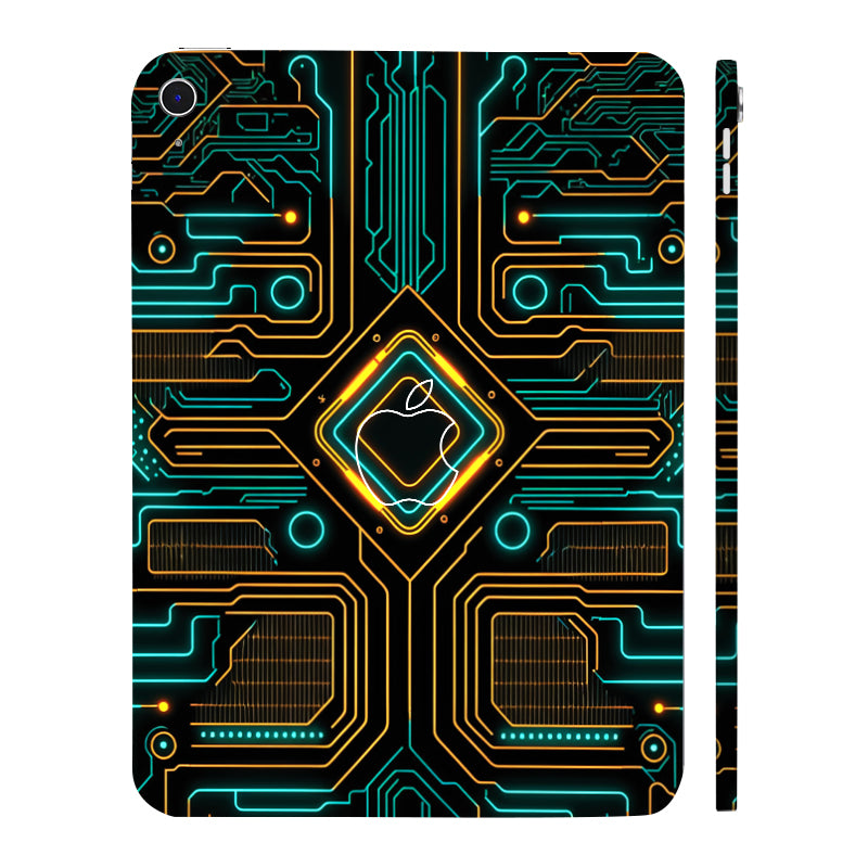 Apple iPad 10th Gen 2022 Luminous Circuit Design Tablet Skins