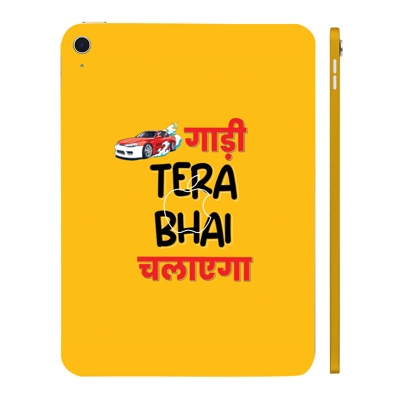 Apple iPad 10th Gen 2022 Gaadi tera bhai chalayega Tablet Skins