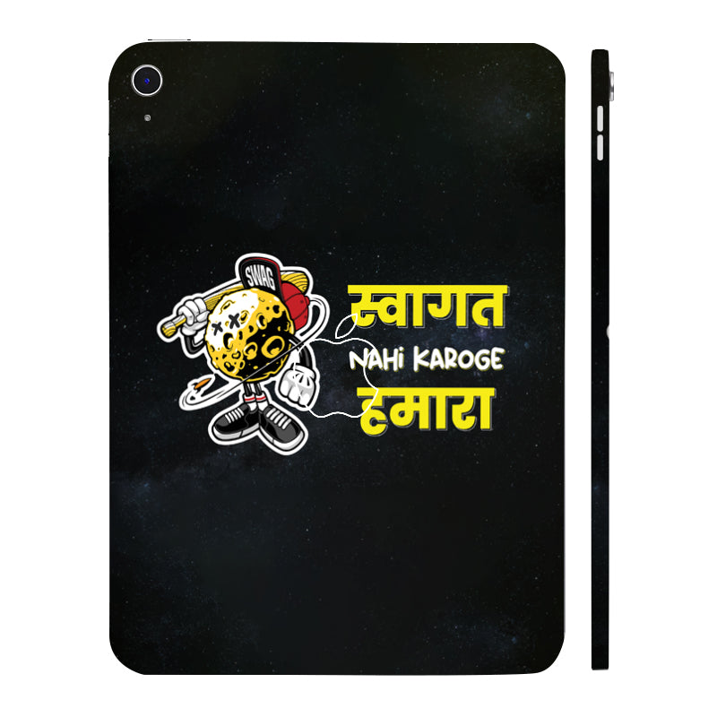 Apple iPad 10th Gen 2022 Swagat nahi karoge humara Tablet Skins