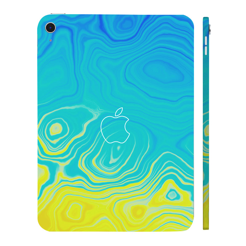 Apple iPad 10th Gen 2022 Ocean Gradient Waves Tablet Skins
