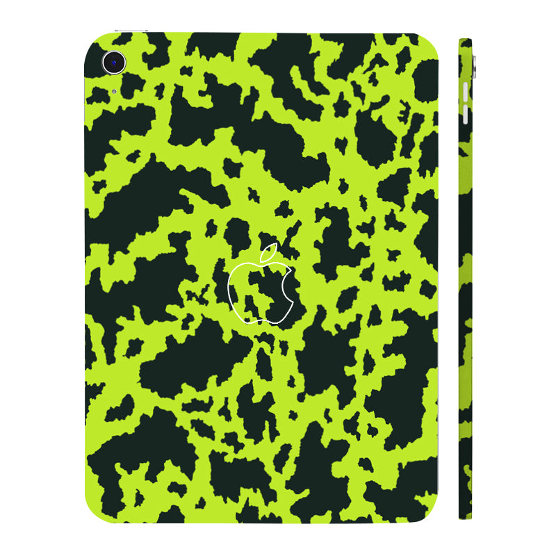 Apple iPad 10th Gen 2022 Neon Green Splatter Tablet Skins