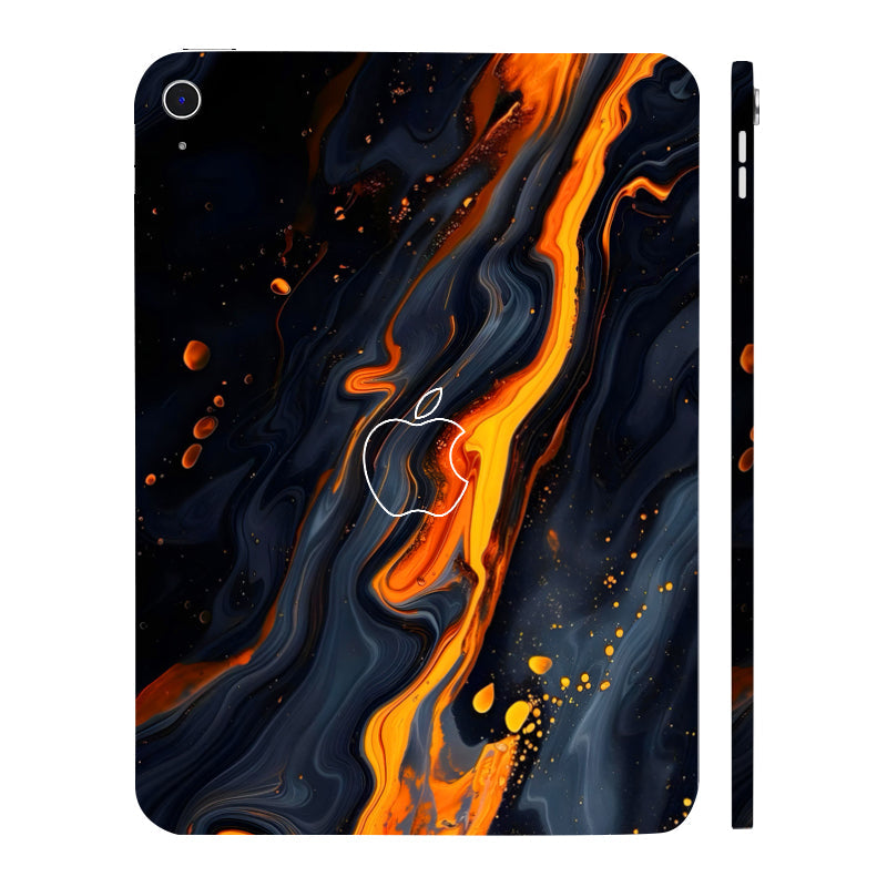 Apple iPad 10th Gen 2022 Lava Marble Tablet Skins