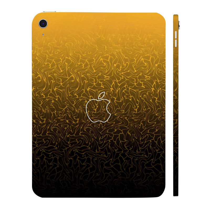 Apple iPad 10th Gen 2022 Orange to Black Gradient Tablet Skins