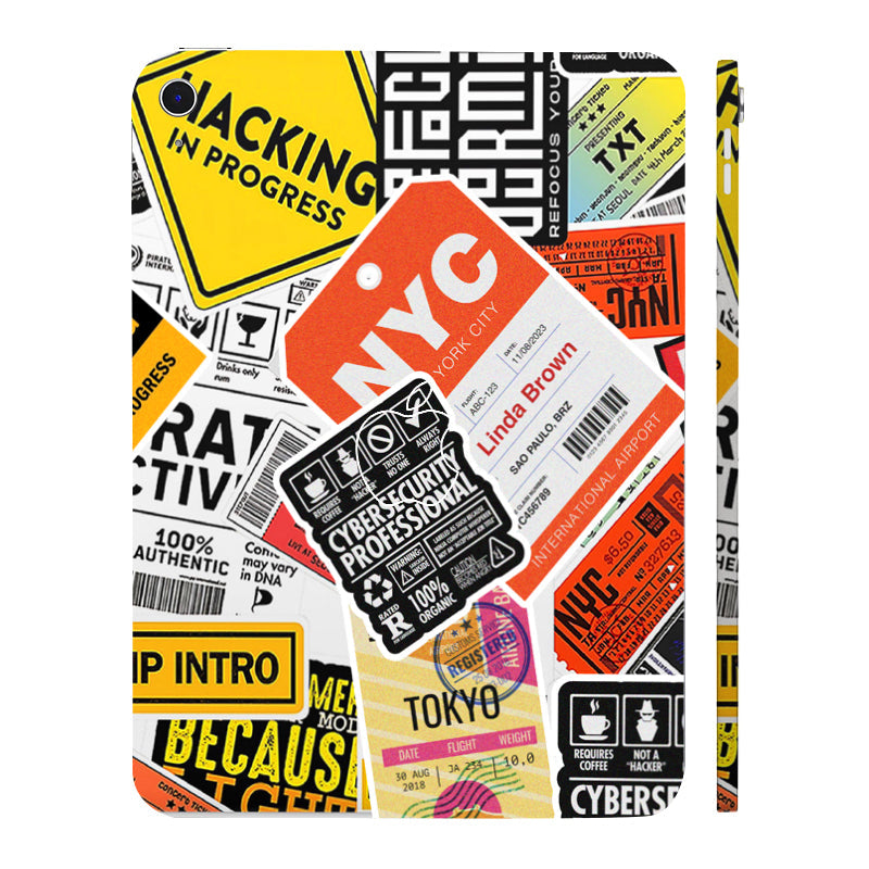 Apple iPad 10th Gen 2022 Tech Aesthetic Sticker Collage Tablet Skins
