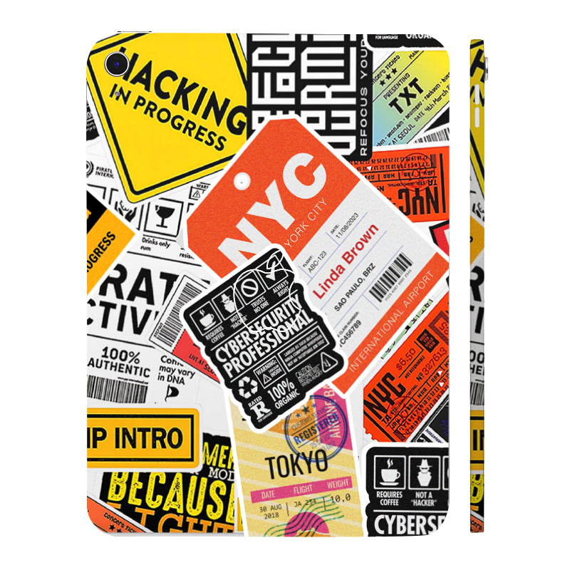 Apple iPad 11th Gen 2025 Tech Aesthetic Sticker Collage Tablet Skins
