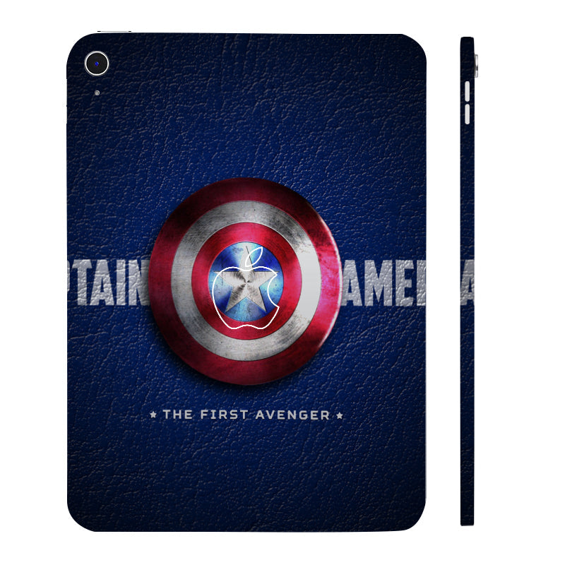Apple iPad 10th Gen 2022 Captain America Shield Movies Tablet Skins