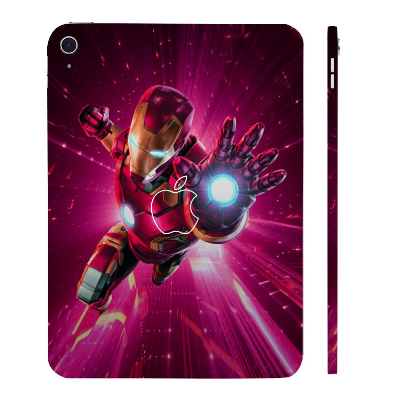 Apple iPad 10th Gen 2022 Iron Man in Action Movies Tablet Skins