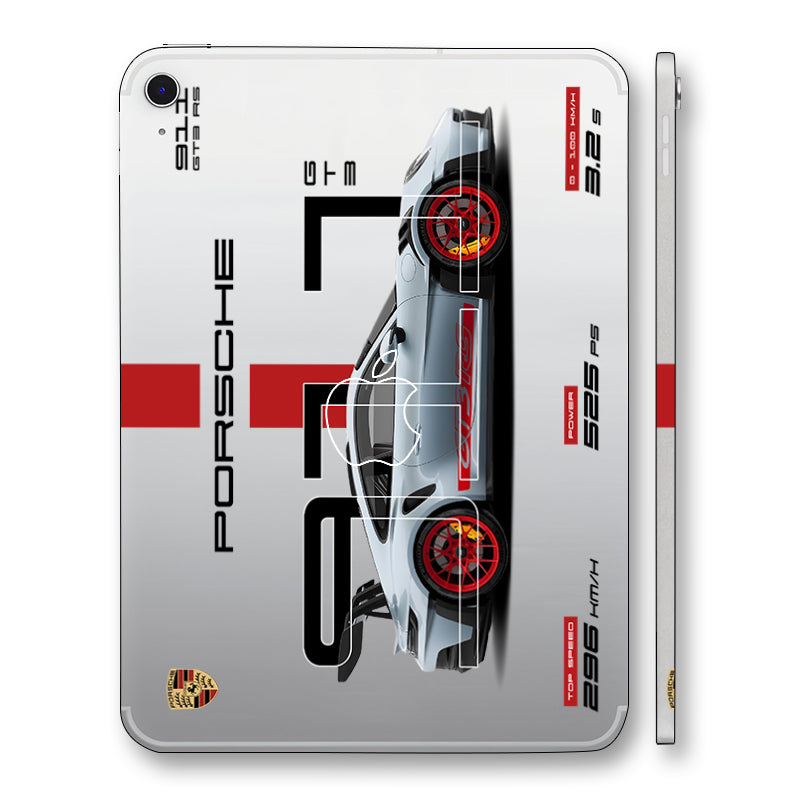 Apple iPad 10th Gen 2022 Transparent Porsche 911 GT3 RS Cars & Bikes Tablet Skins