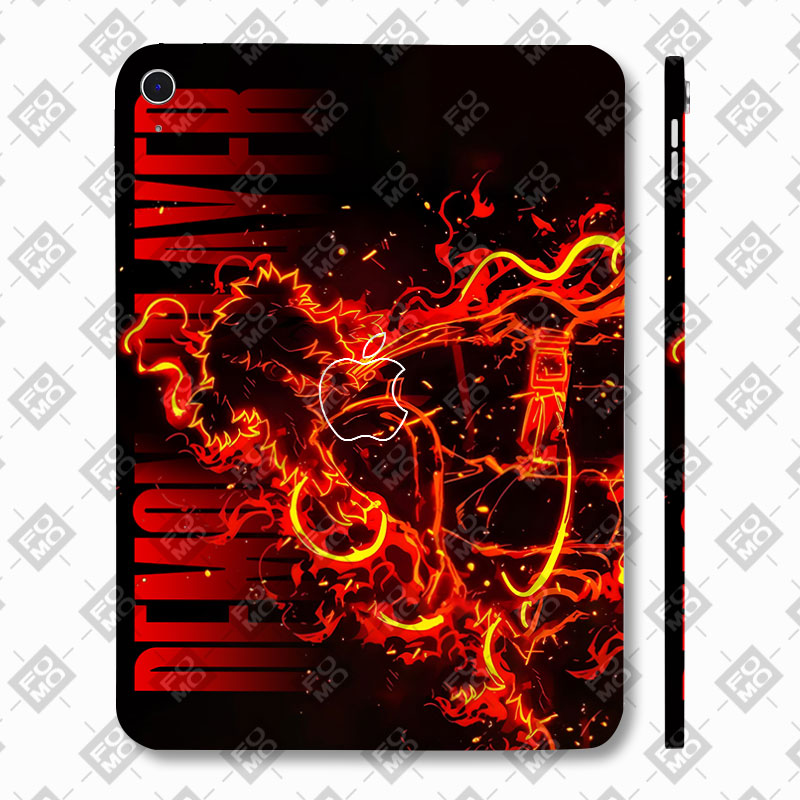 Apple iPad 11th Gen 2025 Rengoku Blazing Inferno Anime Tablet Skins