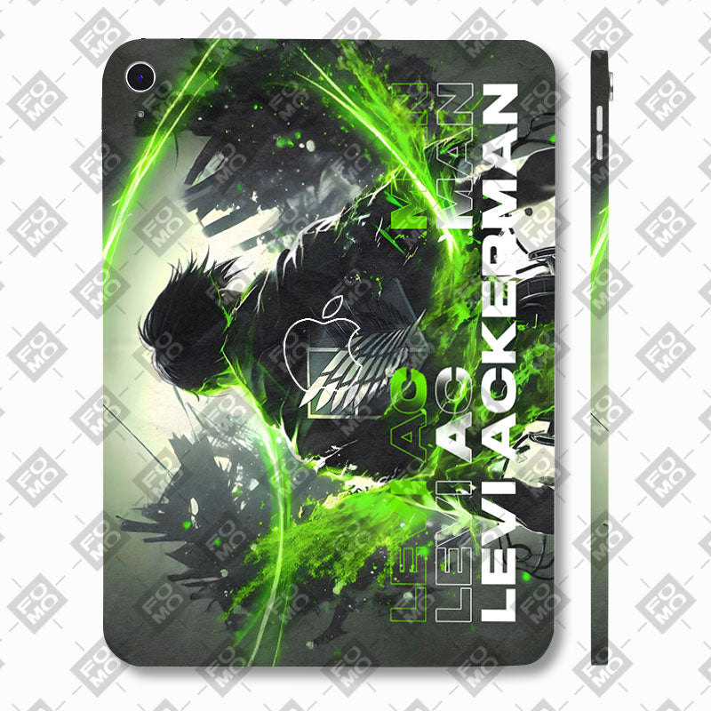 Apple iPad 11th Gen 2025 Levi Battle Fury Anime Tablet Skins
