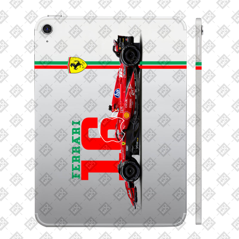 Apple iPad 11th Gen 2025 Transparent Ferrari Flame Tablet Skin