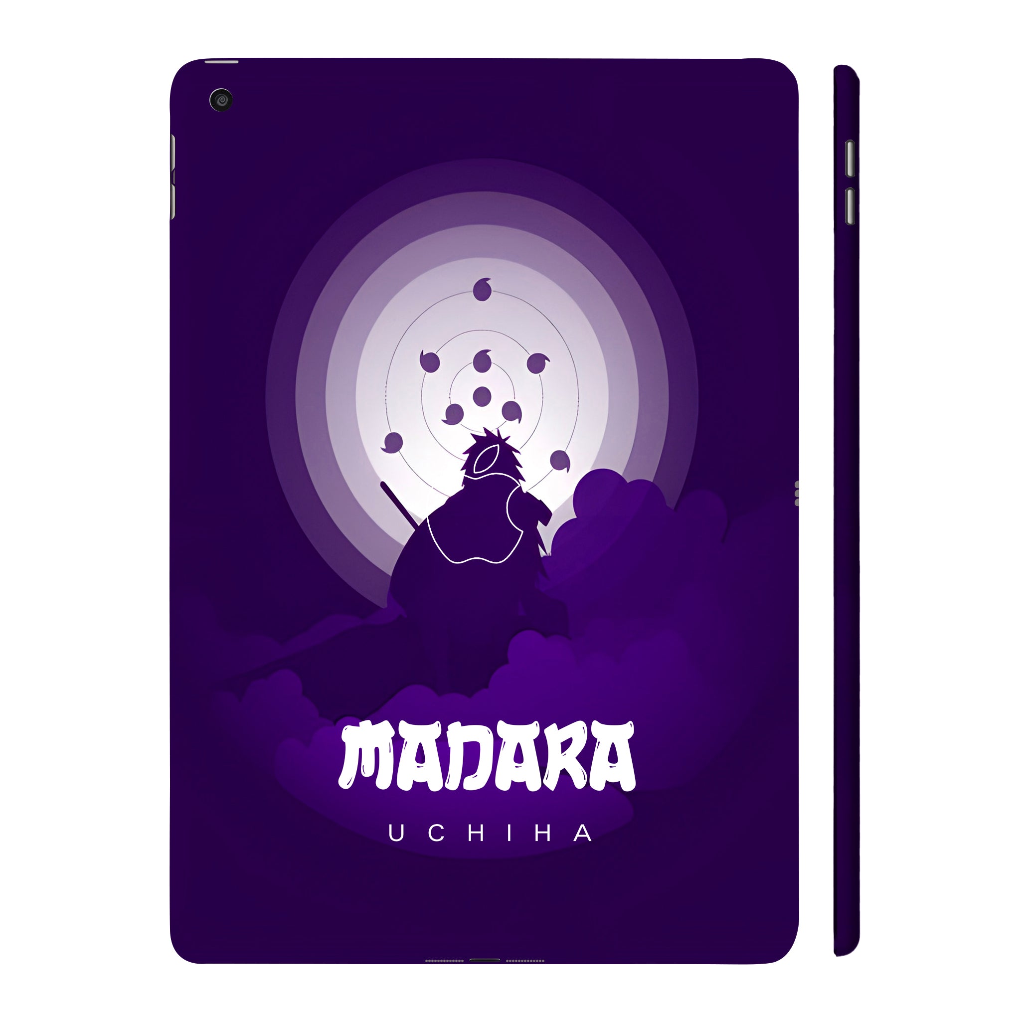 Apple iPad 9th Gen 2021 Uchiha Madara in Violet Silhouette Anime Tablet Skins