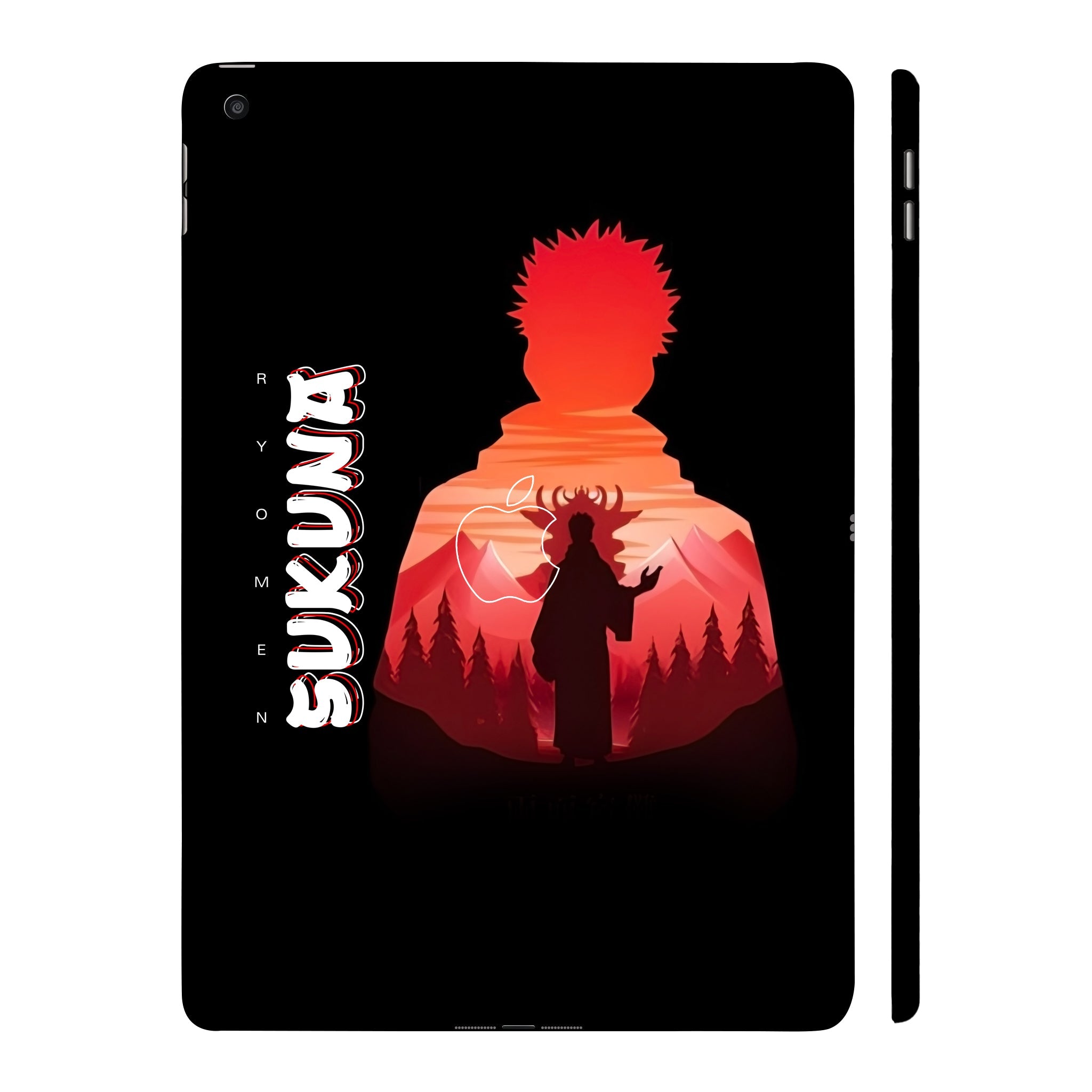 Apple iPad 9th Gen 2021 Ryomen Sukuna Silhouette Anime Tablet Skins