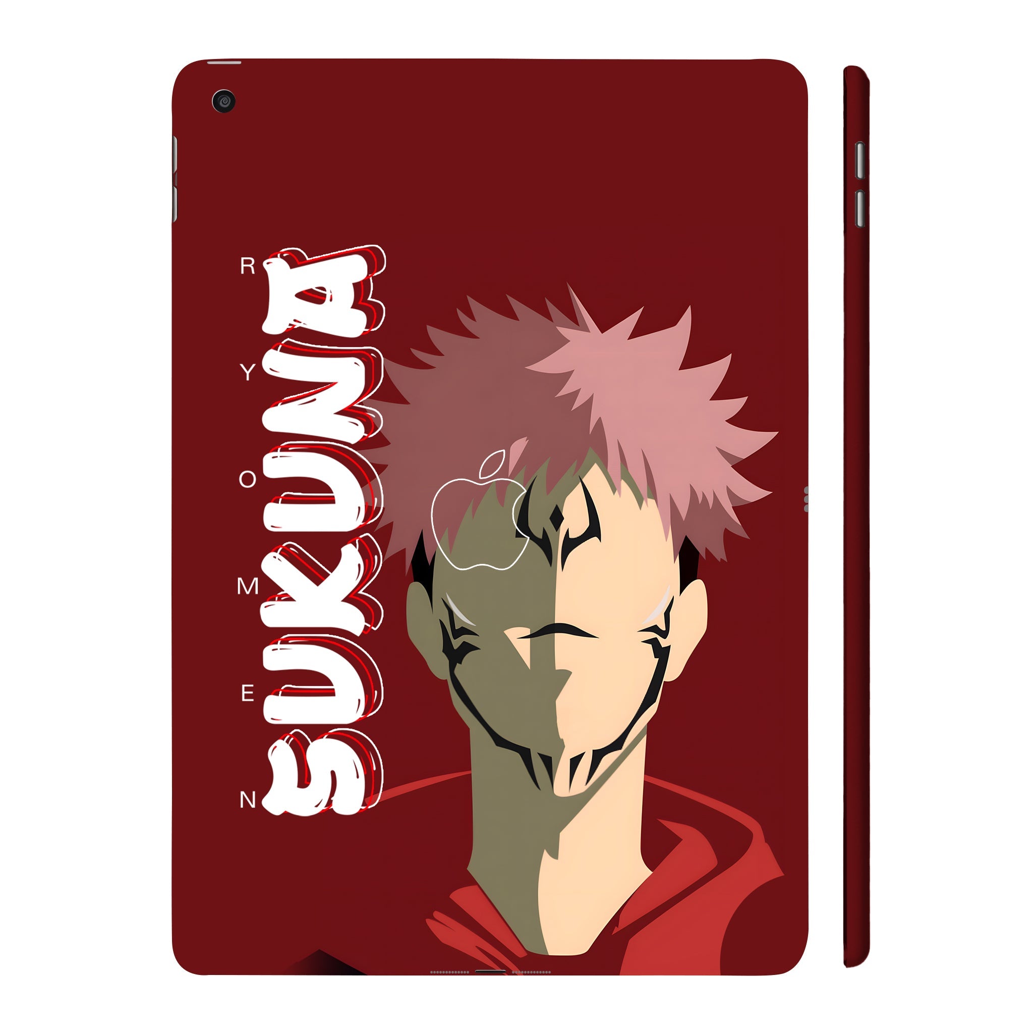 Apple iPad 9th Gen 2021 Ryomen Sukuna Minimalist Anime Tablet Skins