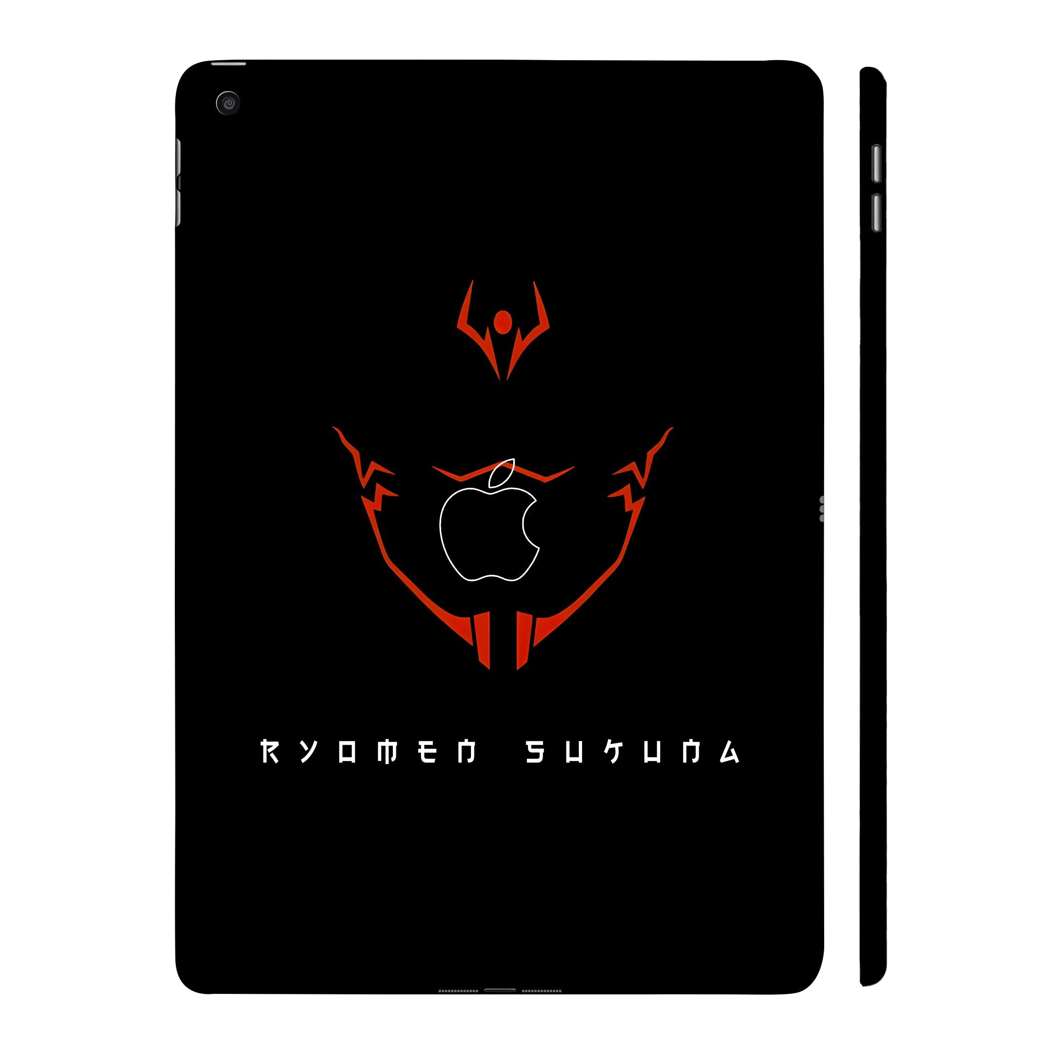 Apple iPad 9th Gen 2021 Sukuna's Curse Mark in Red Anime Tablet Skins