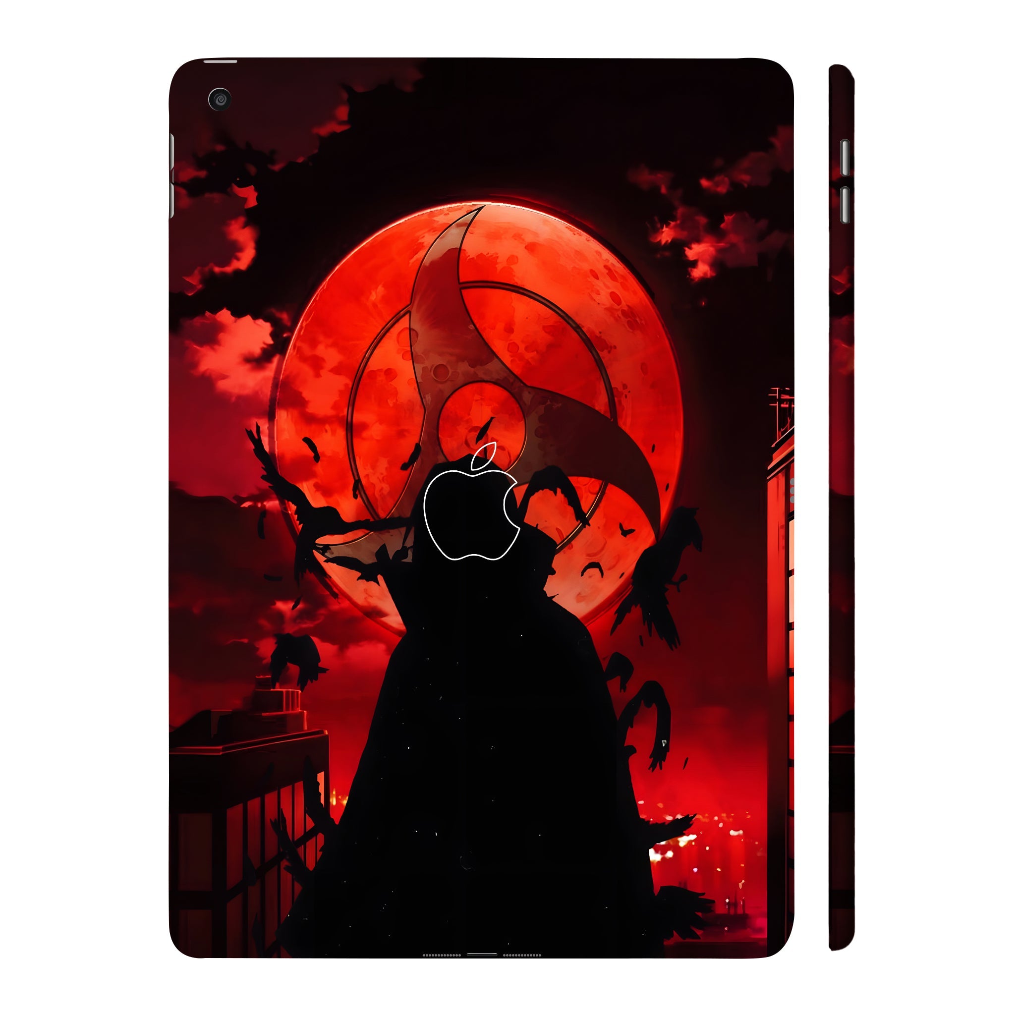 Apple iPad 9th Gen 2021 Shadow of Itachi The Mangekyou Anime Tablet Skins