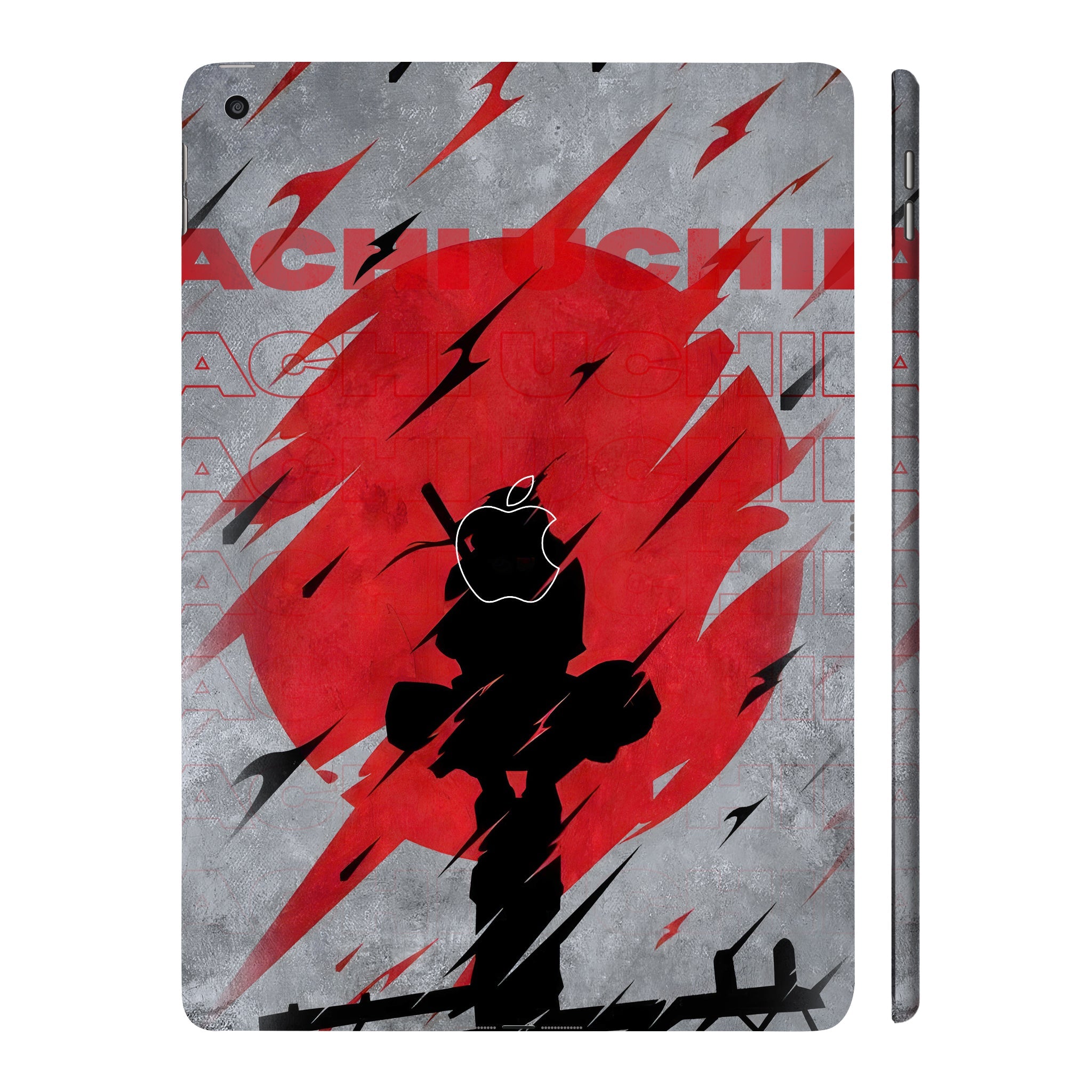 Apple iPad 9th Gen 2021 Itachi Uchiha in Bold Red Anime Tablet Skins