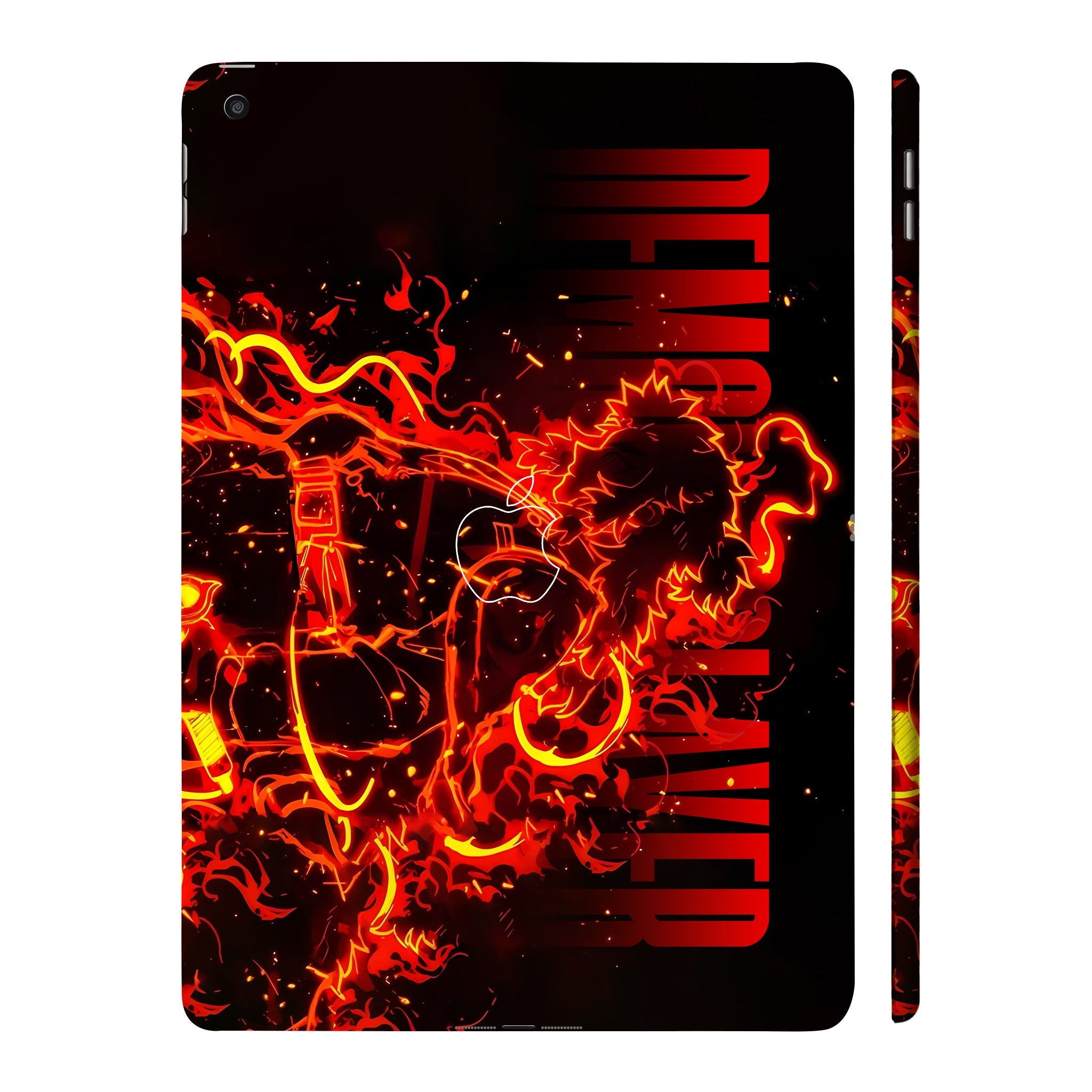 Apple iPad 9th Gen 2021 Rengoku Blazing Inferno Anime Tablet Skins
