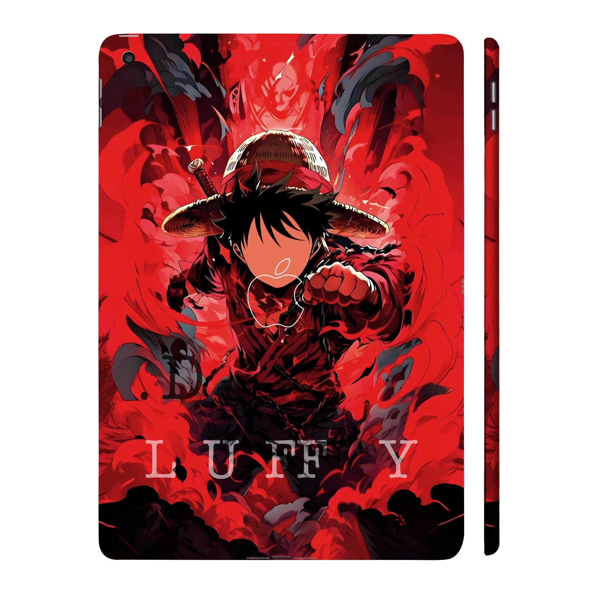 Apple iPad 9th Gen 2021 Gear Fifth Luffy in Red Anime Tablet Skins