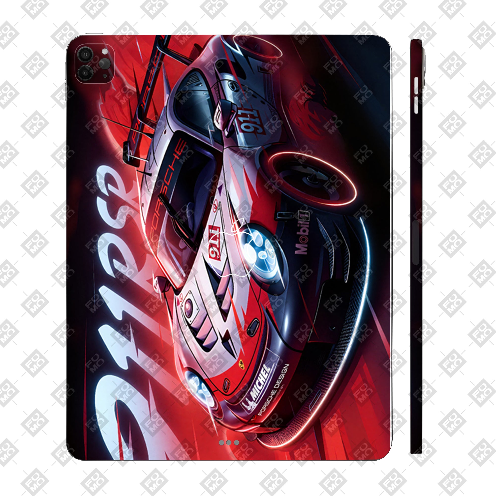 Apple iPad Pro 12.9 M2 2022 Porsche 911 RSR Cars & Bikes 3D Tablet Skin