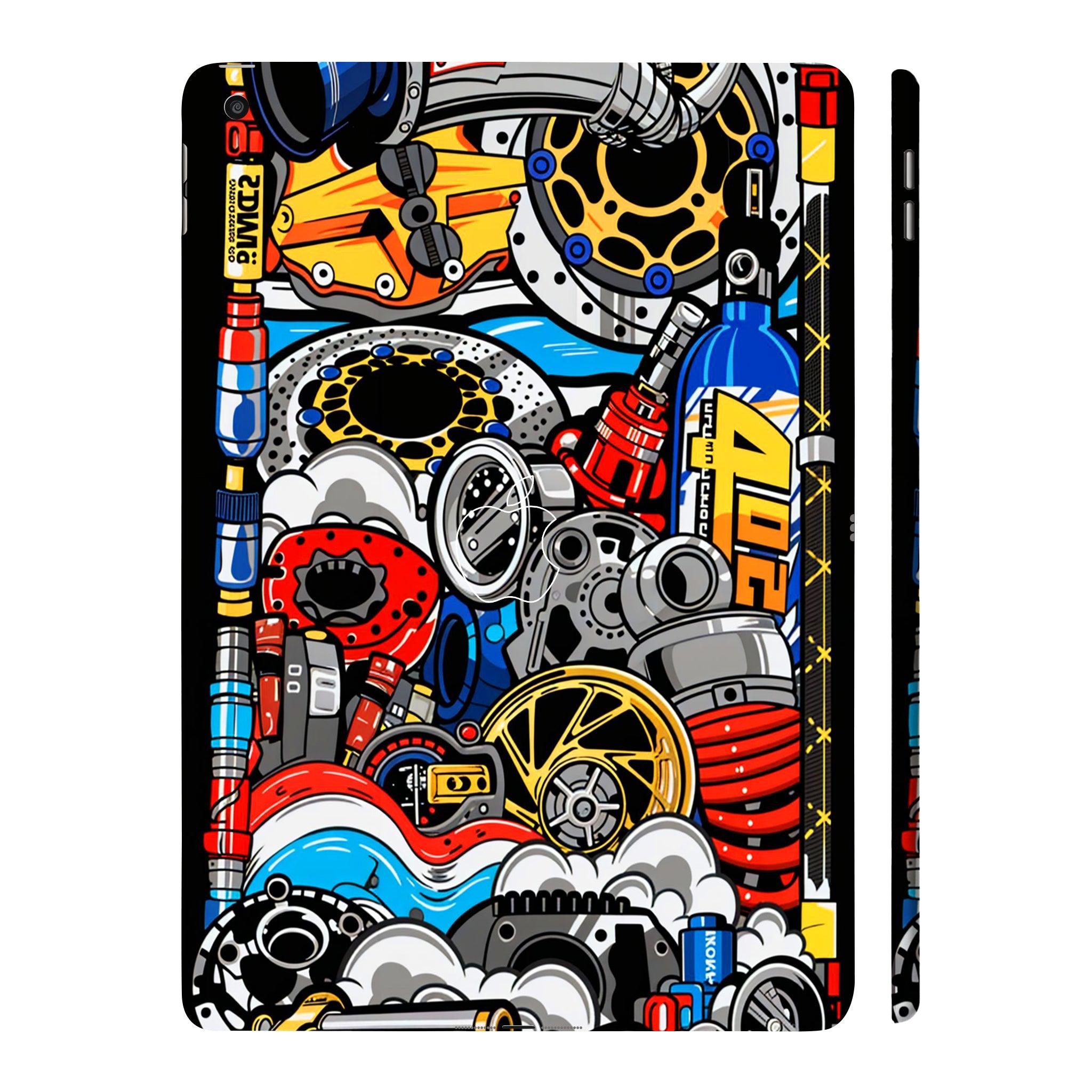 Apple iPad 9th Gen 2021 Mechanical Chaos Cars & Bikes Tablet Skins