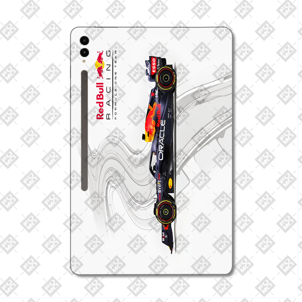 Samsung Galaxy Tab S9 Ultra 5G Red Bull Racing in Action Cars & Bikes 3D Tablet Skin