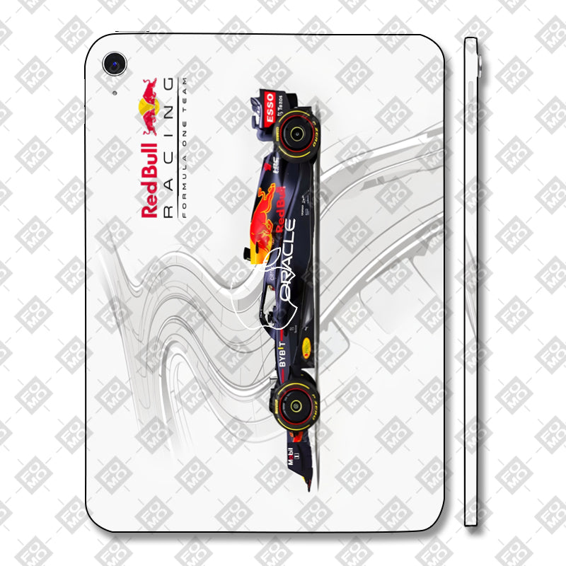 Apple iPad 10th Gen 2022 Red Bull Racing in Action Cars & Bikes 3D Tablet Skin