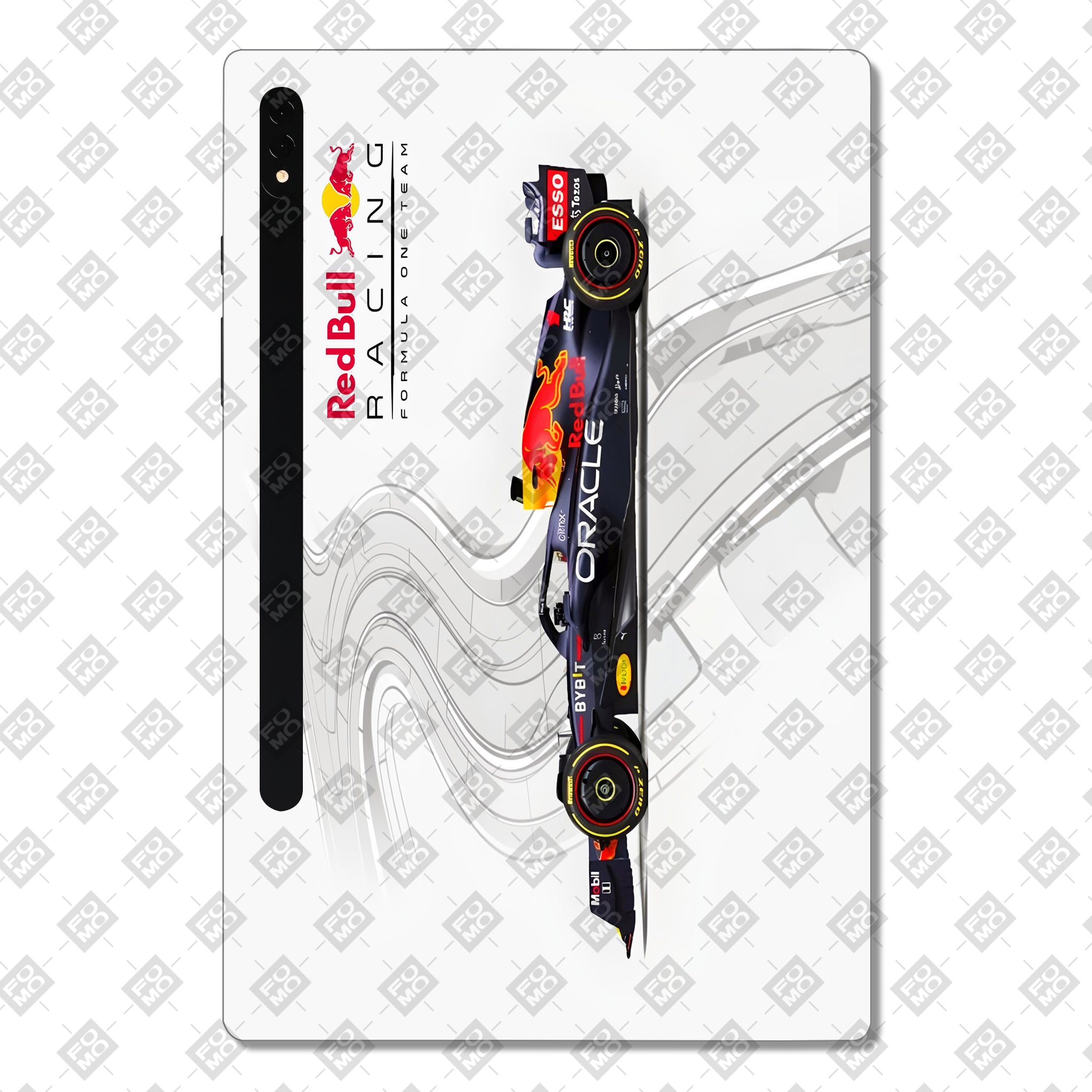 Samsung Galaxy Tab S8 Ultra 5G Red Bull Racing in Action Cars & Bikes 3D Tablet Skin