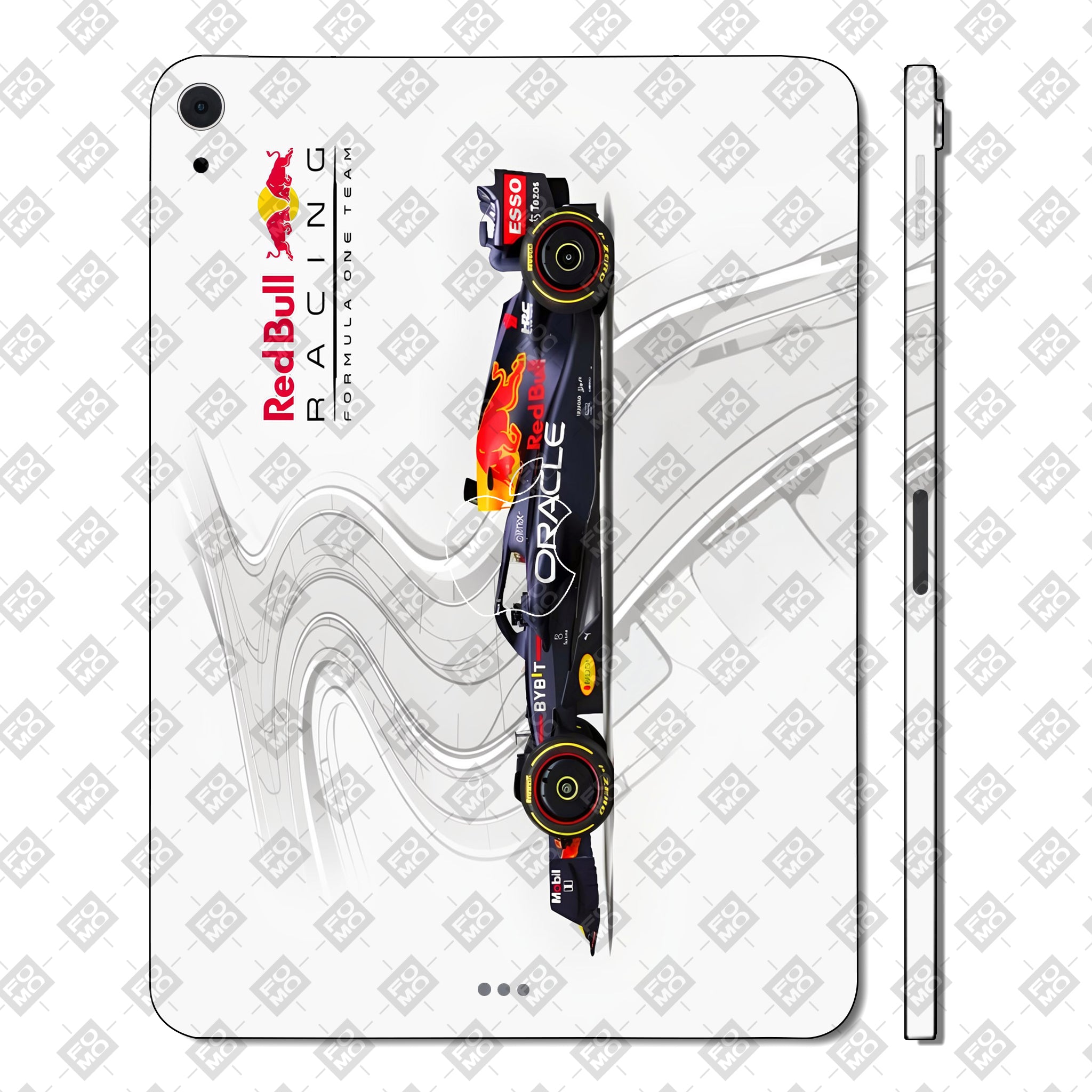 Apple iPad Air 5th Gen 2022 Red Bull Racing in Action Cars & Bikes 3D Tablet Skin