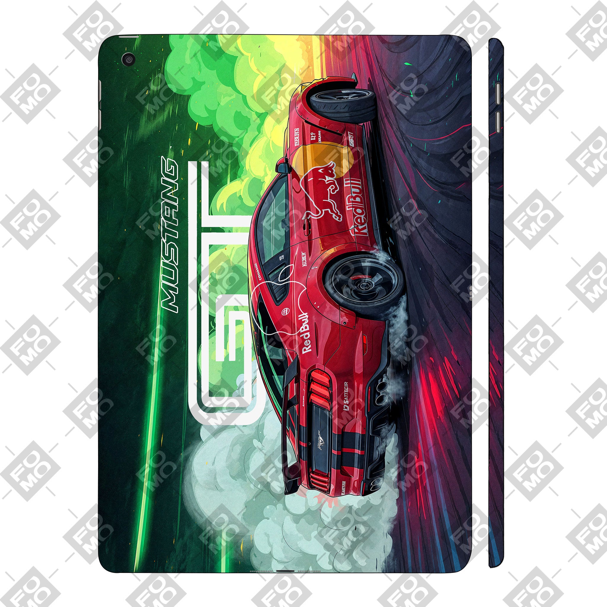 Apple iPad 9th Gen 2021 Mustang GT Red Bull Drift Beast Cars & Bikes Tablet Skin