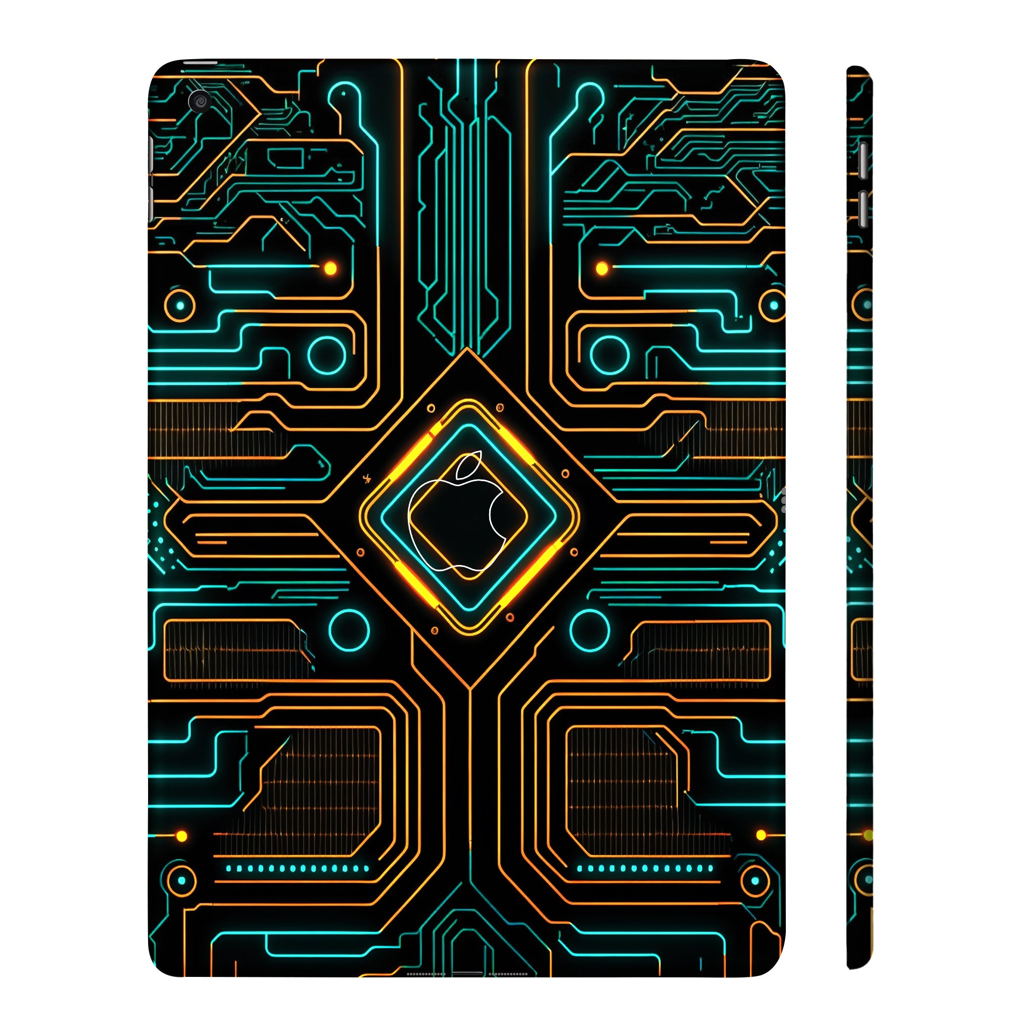 Apple iPad 9th Gen 2021 Luminous Circuit Design Tablet Skins