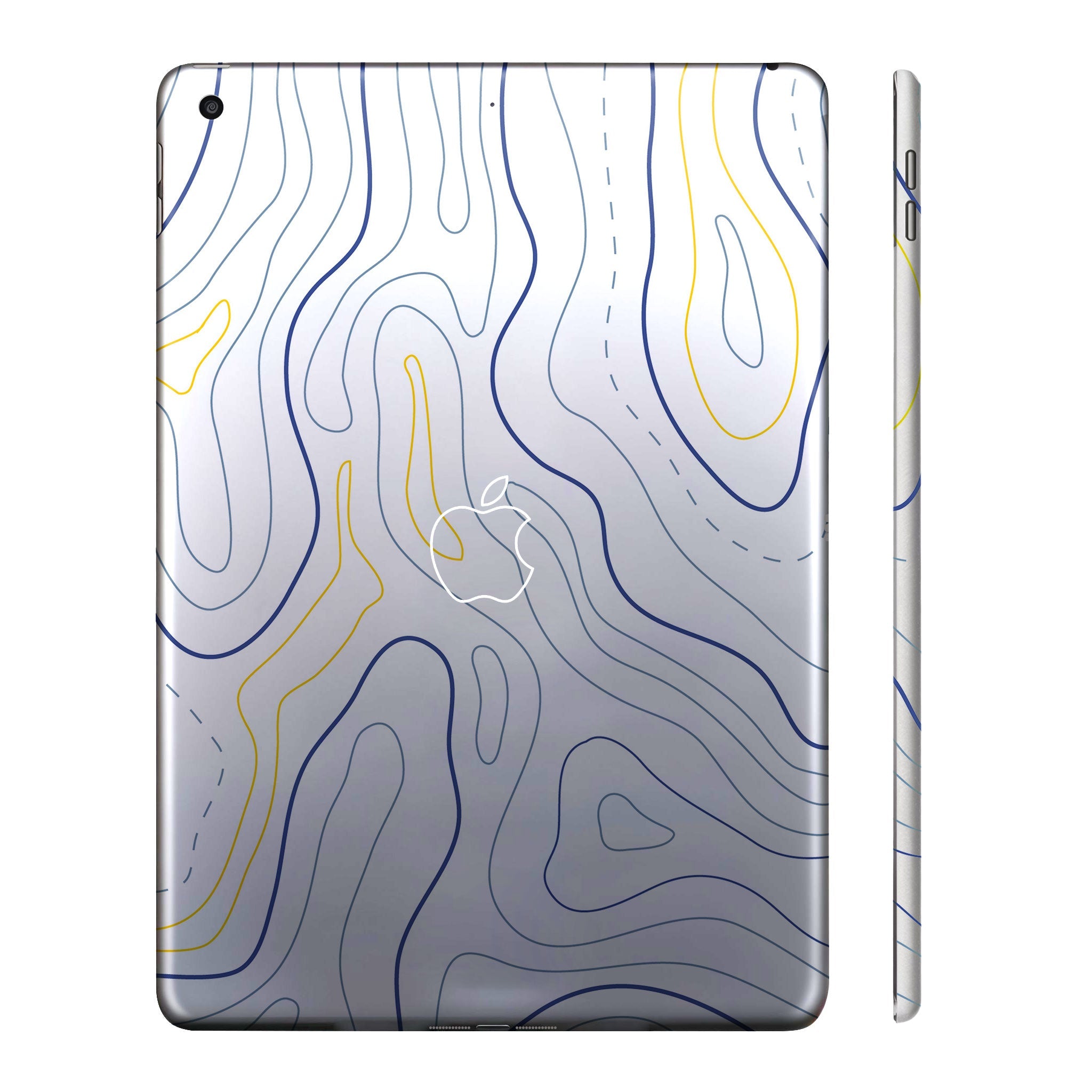 Apple iPad 9th Gen 2021 Minimalist Colorful Contours Tablet Skins