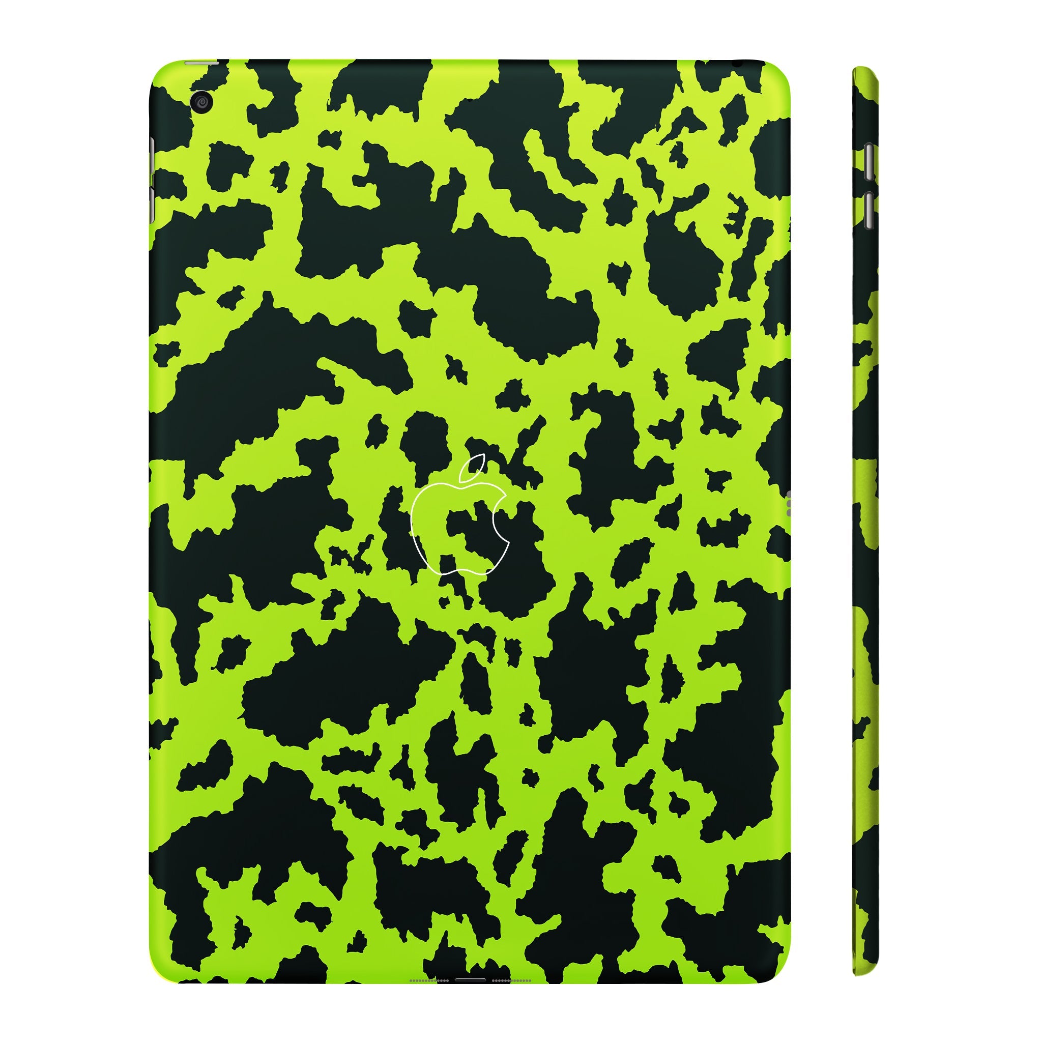Apple iPad 9th Gen 2021 Neon Green Splatter Tablet Skins