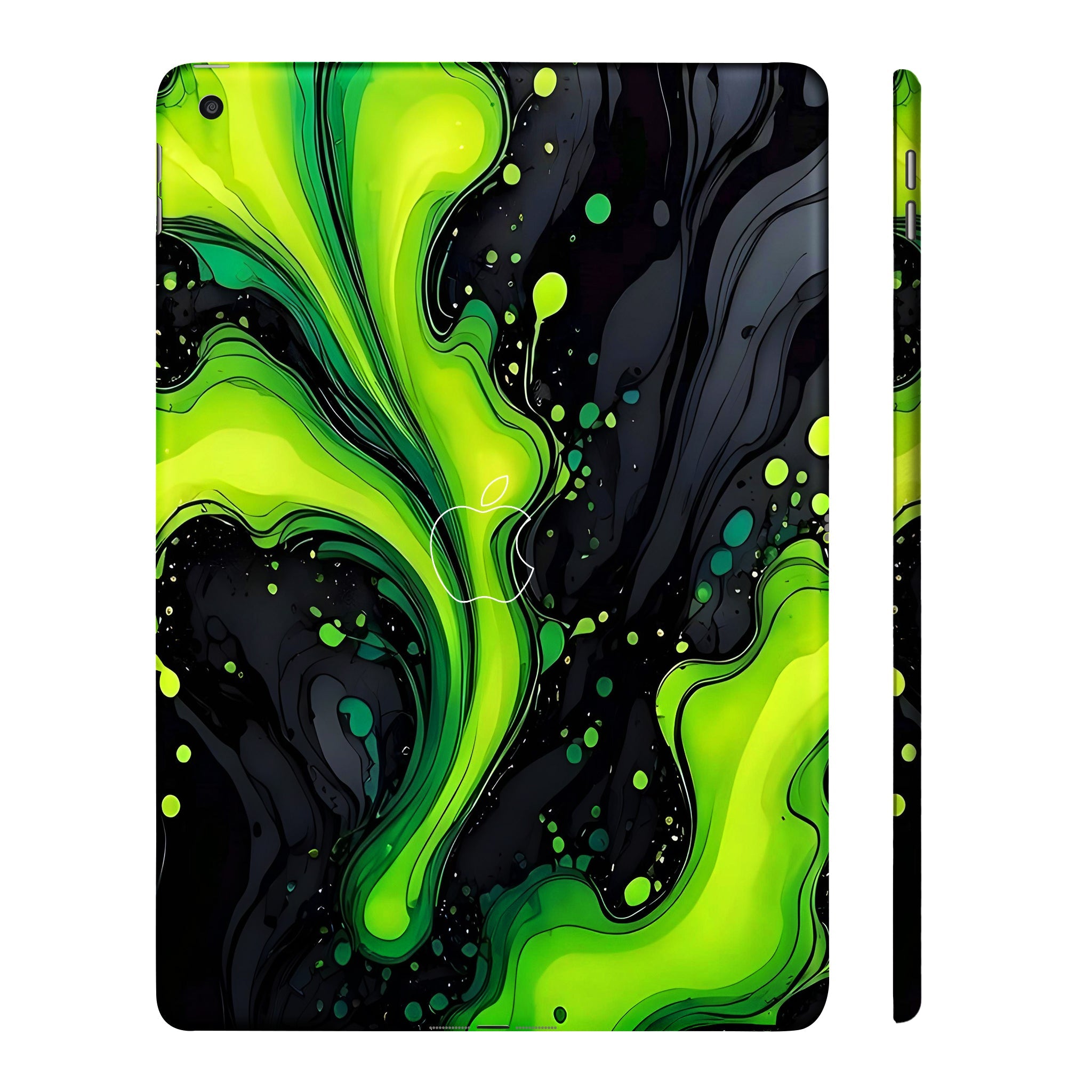 Apple iPad 9th Gen 2021 Electric Lime Ripple Tablet Skins