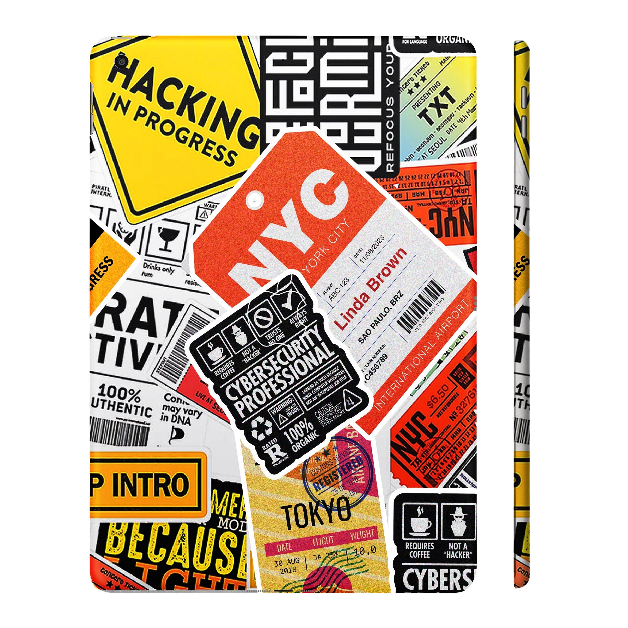 Apple iPad 9th Gen 2021 Tech Aesthetic Sticker Collage Tablet Skins