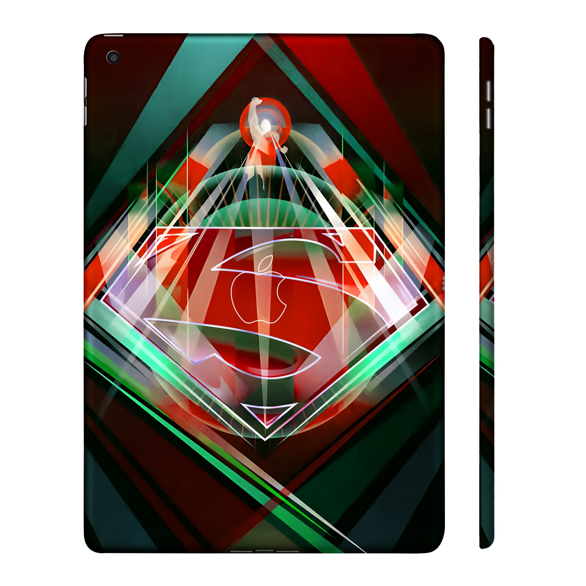 Apple iPad 9th Gen 2021 Superman Logo In Radient Colors Movies Tablet Skins
