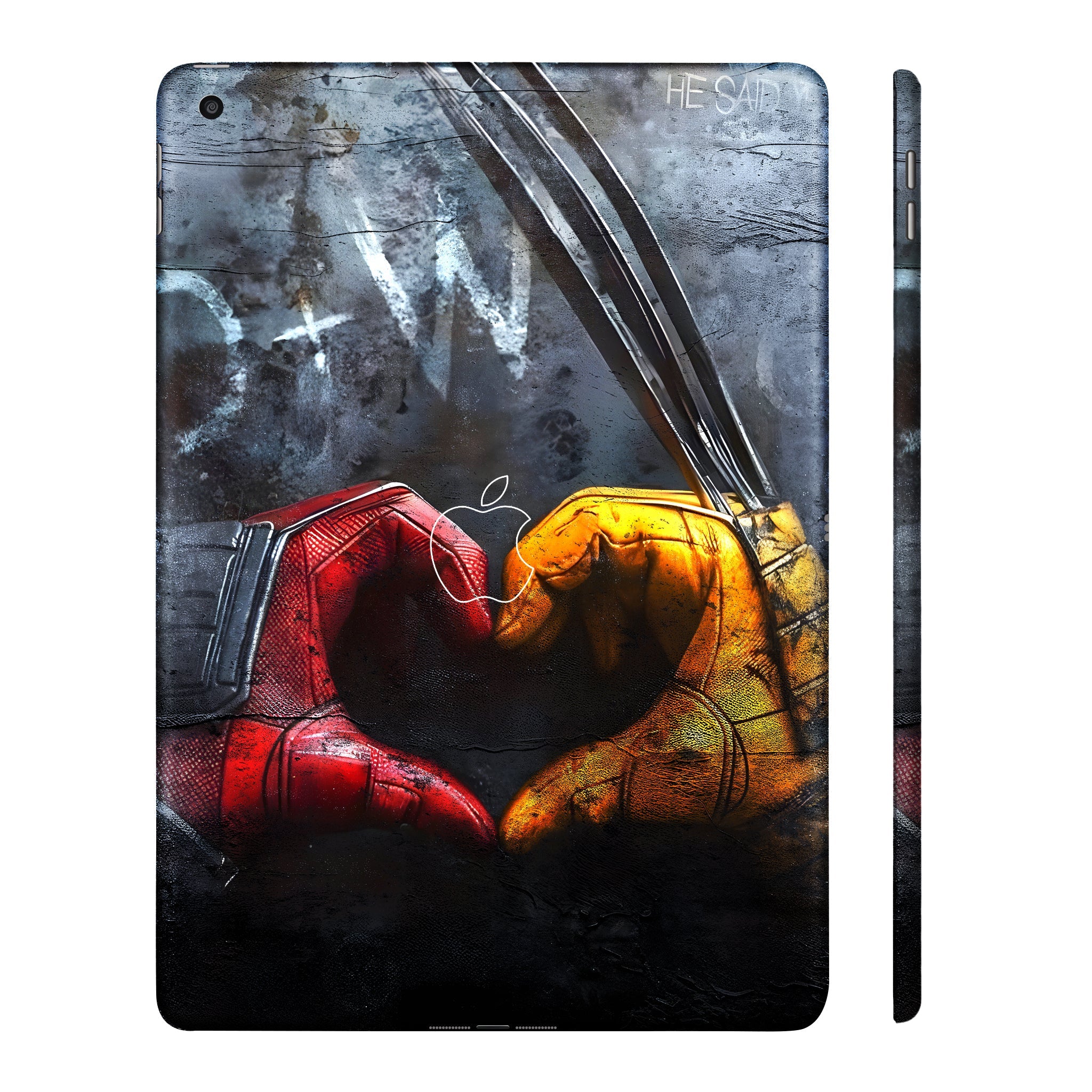 Apple iPad 9th Gen 2021 Wolverine and Deadpool Movies Tablet Skins