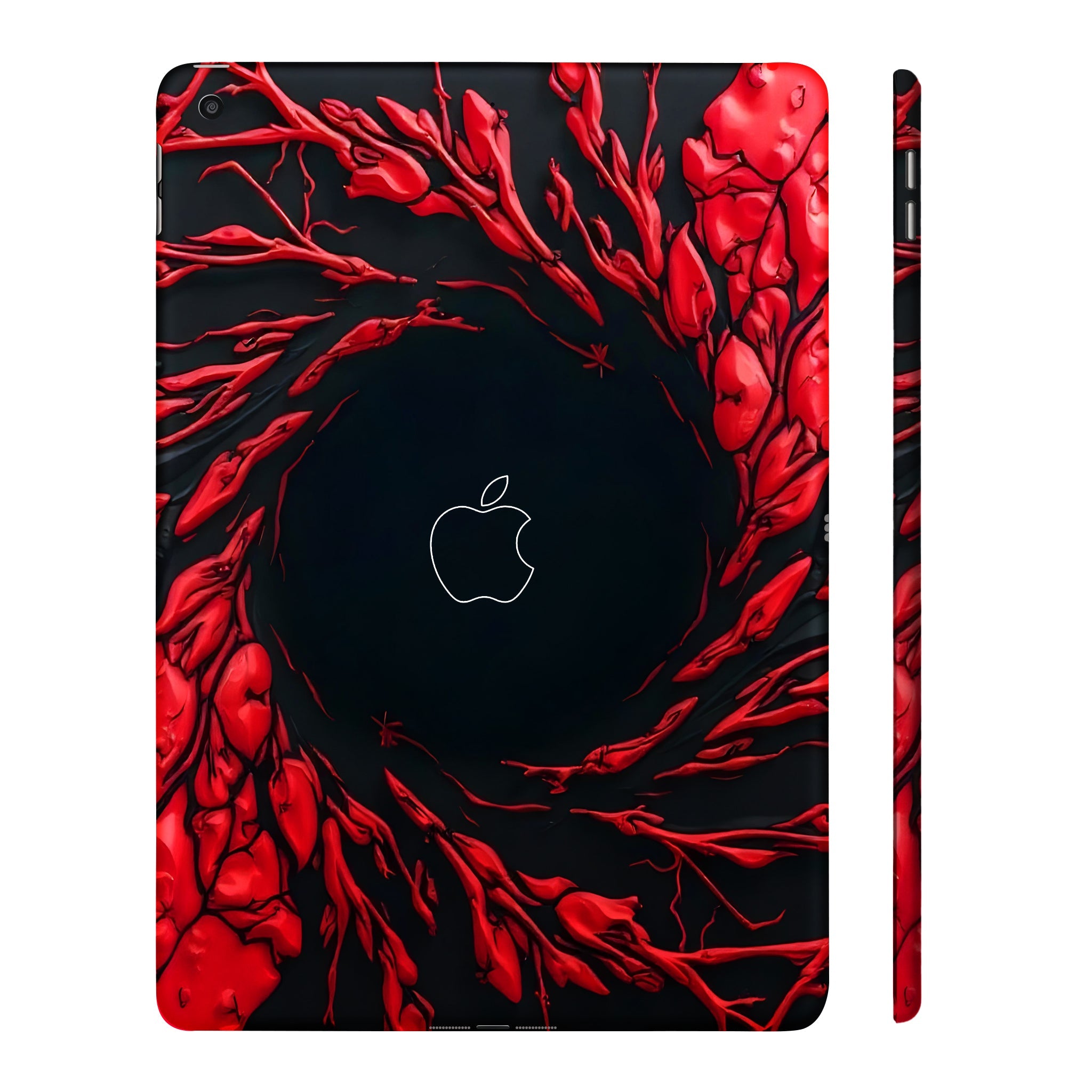 Apple iPad 9th Gen 2021 Spiderman Web Red Movies Tablet Skins